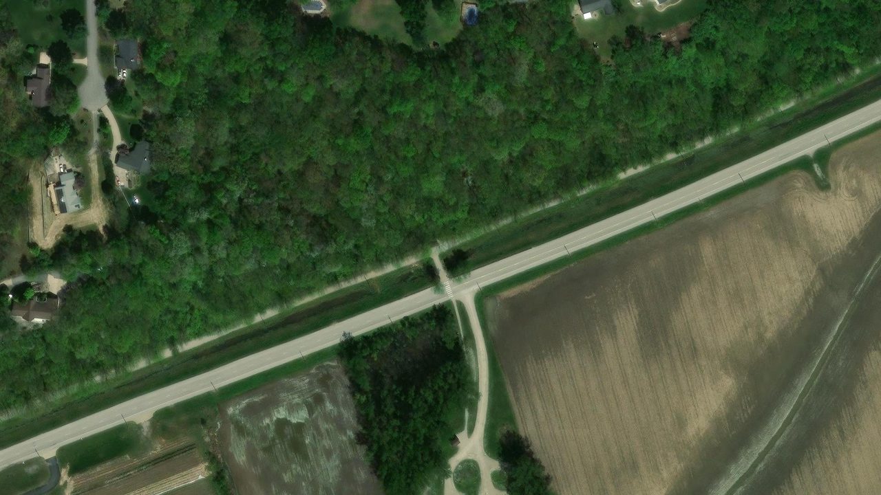 Satellite view of the Greens Bottom trailhead